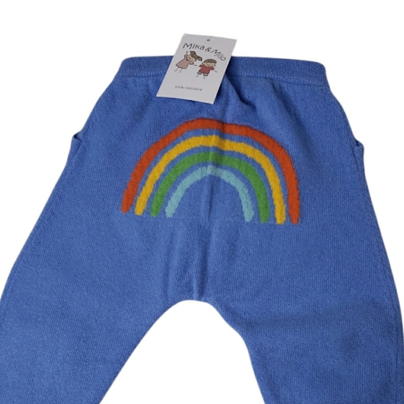 Rainbow Butt Britches Mongolian Cashmere Mika & Milo Leggings  Quiet Luxury Pant - Picture 3 of 16